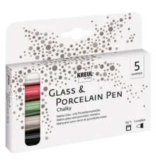 KREUL Filctoll készlet üveghez és porcelánhoz CHALKY - medium – 5 db