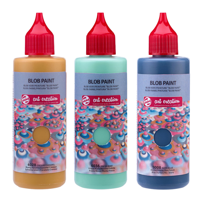 Set di colori Art Creation Blob Paint Mint - 3 x 80 ml