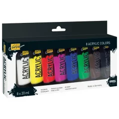 KREUL Sada akrylových farieb SOLO GOYA – 8 x 20 ml