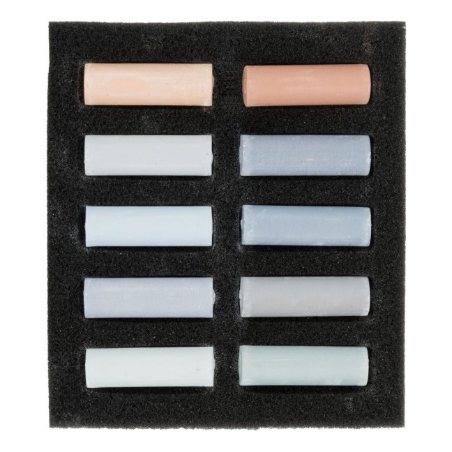 Pastelli secchi REMBRANDT - Toni Grigi - set di 10 mezzi pastelli