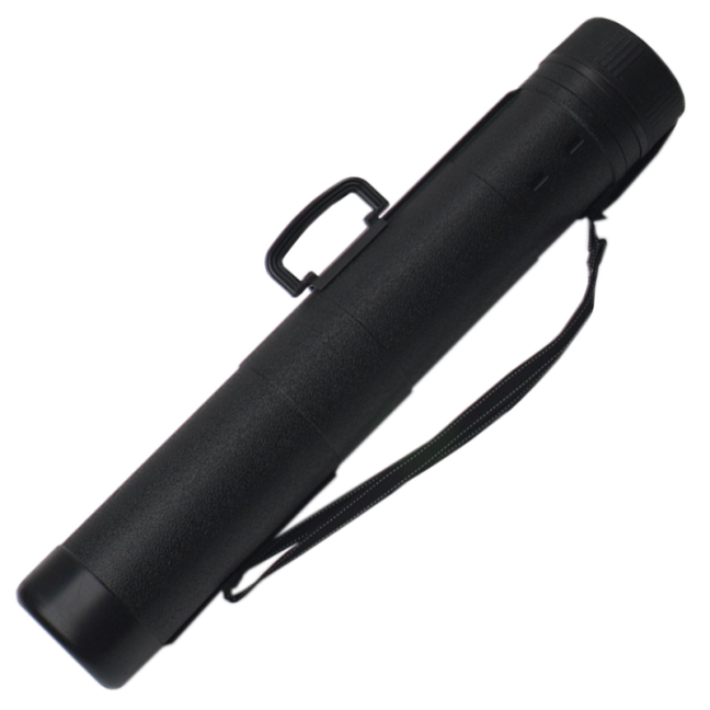 Tubo plastico nero lineare 75-130 cm, diametro 14 cm