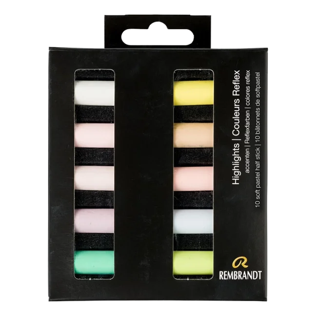 Pastelli secchi REMBRANDT - Highlights - set 10 mezzi pastelli