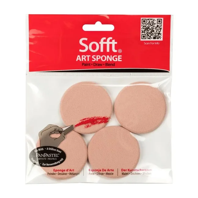 PanPastel set di spugne rotonde per pastelli – 4 pz