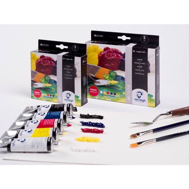 Set Van Gogh Primary Mixing colori a olio – 5 × 40 ml