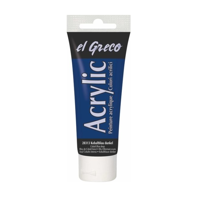 KREUL Colore acrilico El Greco 75 ml - KREUL colore acrilico El Greco 75 ml – scegli la tonalità: 28313 - Cobalt Blue dark