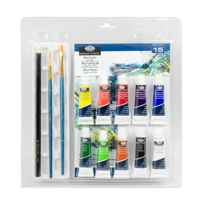 Colori acrilici Royal Langnickel - set da 15 pezzi