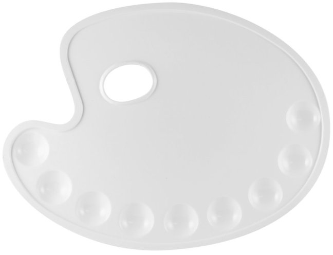 KREUL Plastová oválná paleta - 9 misek - 22 x 29 cm