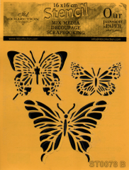 Stencil in pellicola - FARFALLE 2