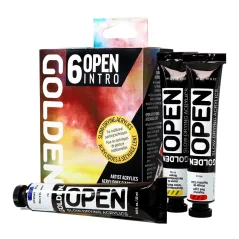 GOLDEN Set di Acrilici Open Intro - 6 x 22 ml