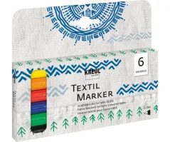 KREUL Set pennarelli per tessuto FINE – 6 pezzi