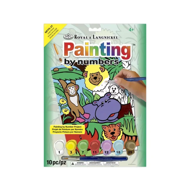 R&L Számozott kifestő gyerekeknek – Jungle Animals