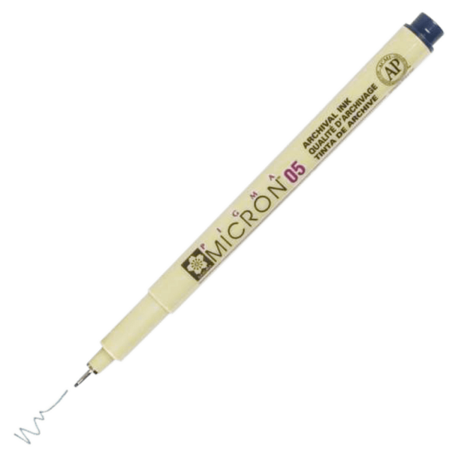 Penna tecnica SAKURA Pigma Micron® Blue Black - scegli la dimensione della punta