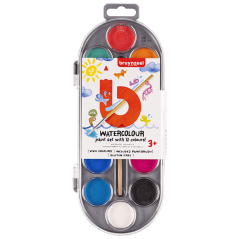 Set di acquerelli per bambini Bruynzeel - 12 pezzi