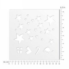 Folična šablona - ZVJEZDICE