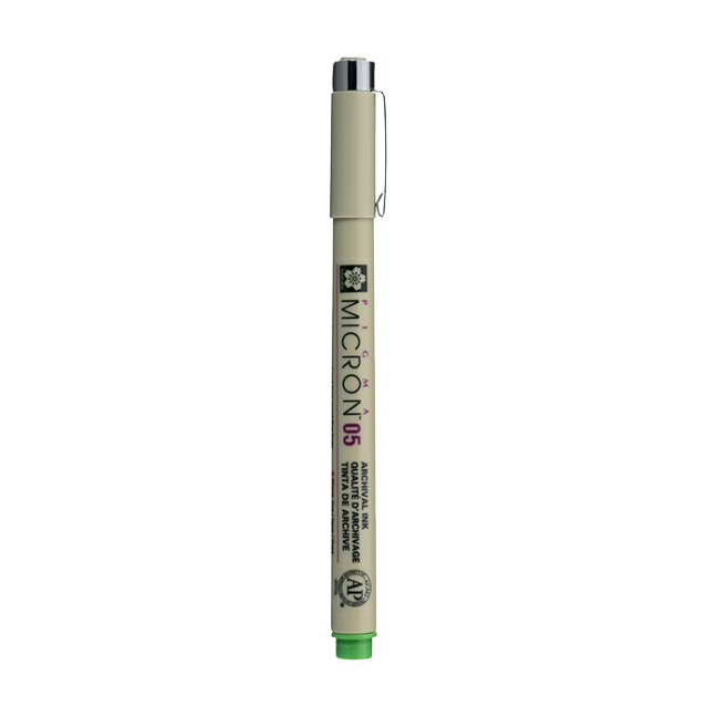 Penna tecnica SAKURA Pigma Micron® Fresh Green - scegli la dimensione della punta