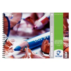 Blocco per disegno e schizzi Van Gogh 29,7x42cm, 160g, 40 fogli