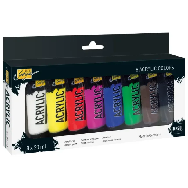 KREUL Akrilfesték készlet SOLO GOYA – 8 x 20 ml