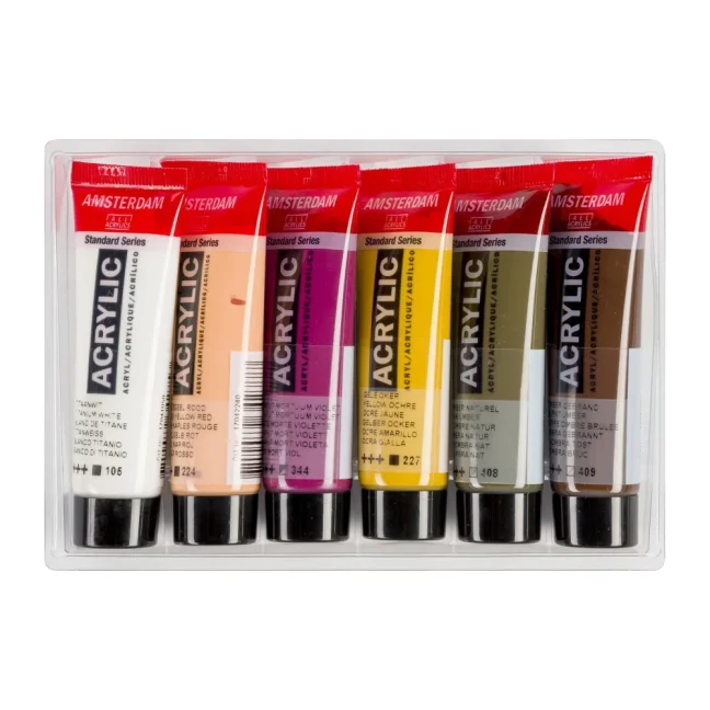 Colori acrilici Amsterdam - set 6 x 20ml - Ritratto
