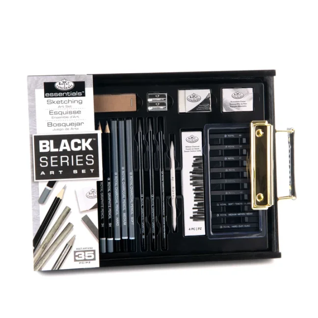 Royal Langnickel Black Series - set da disegno con tavolozza