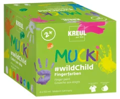 KREUL Prémiová sada prstových farieb MUCKI - 8 x 150 ml