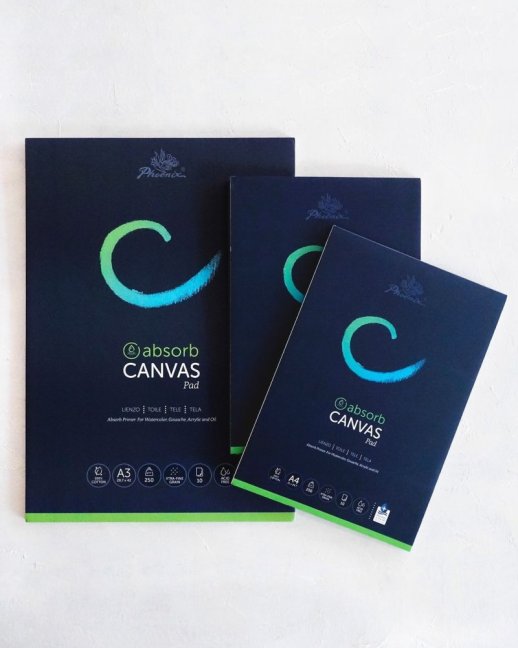 PHOENIX Canvas bombažni blok za akvarel 250 g - izberite velikost