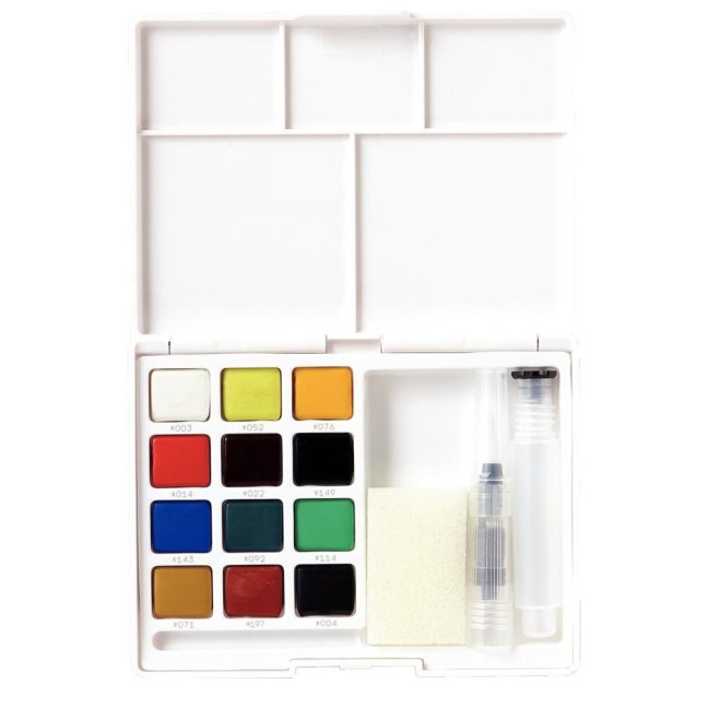 Sketch box con acquerelli Sakura Koi - 12 pezzi