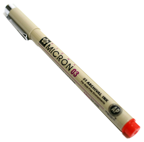 Penna tecnica SAKURA Pigma Micron® Red - scegli la dimensione della punta