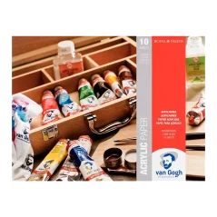 Blocco per colori acrilici Van Gogh 30x40cm, 370g, 10 fogli