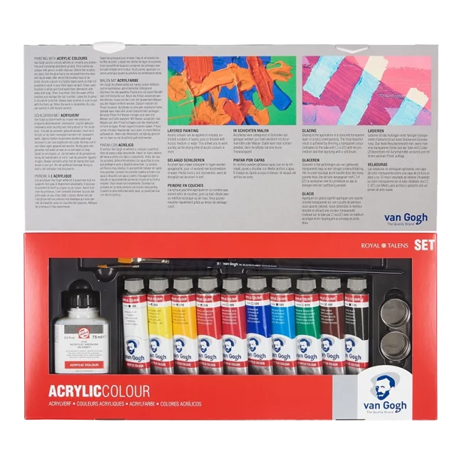 Culori acrilice Van Gogh  - combi set 10 x 40 ml
