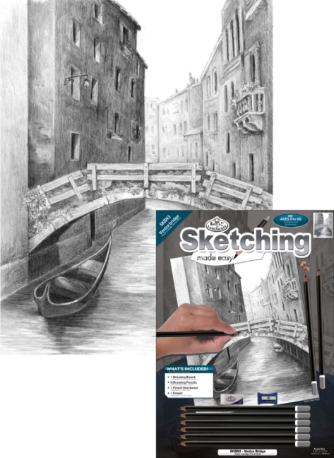Set da disegno Royal & Langnickel con motivo - Ponte di Venezia