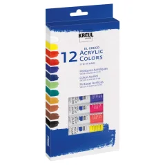 KREUL Set de vopsele acrilice El Greco – 12 x 12 ml