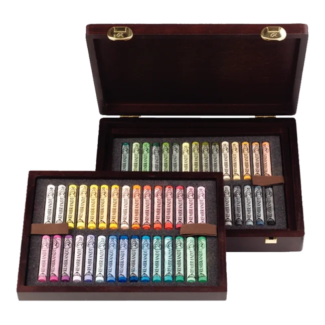 Suchý Pastel REMBRANDT - sada 60 pastelov krajinka box
