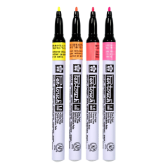 Sakura Pen-Touch Set Fluorescente - 4 pezzi