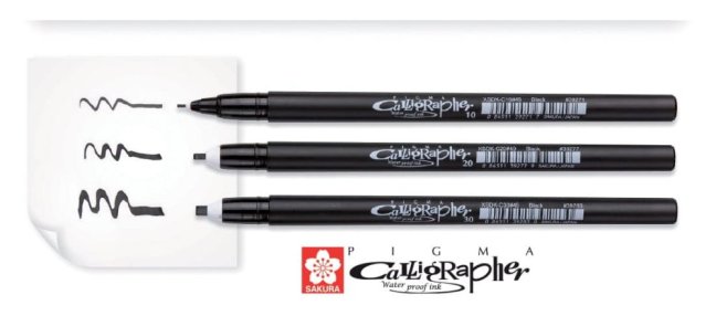 Sakura set di penne calligrafiche - 3 pezzi