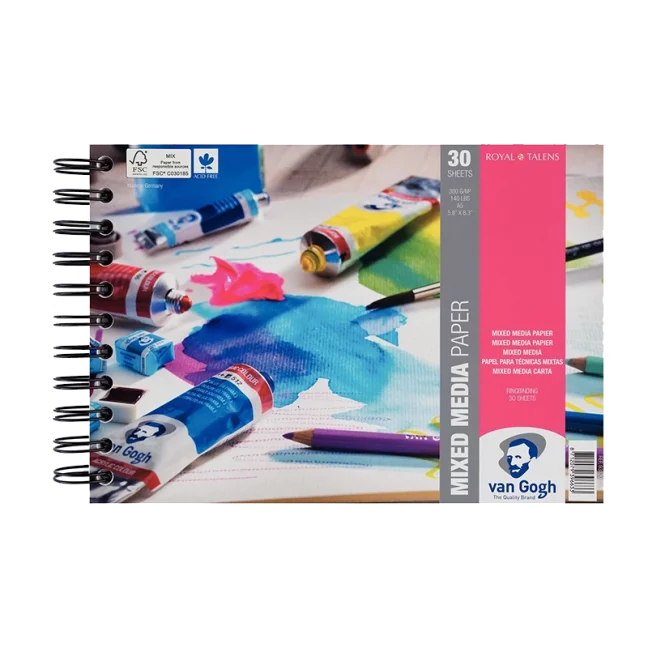 Blocco Van Gogh Mixed Media 14,8x21cm (A5), 300g, 30 fogli