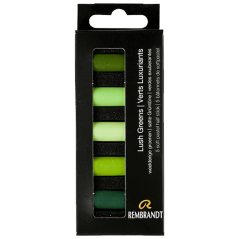 Pastello Secco REMBRANDT - Lush Greens - set 5 mezzi pastelli