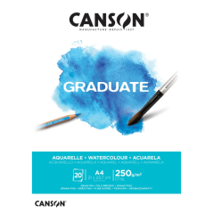 CANSON Graduate Aquarelle 250g 20 listova - različite veličine