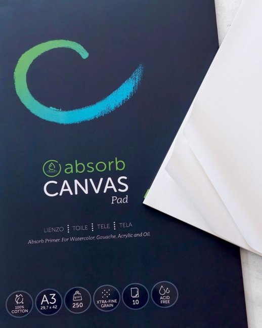 PHOENIX Canvas bombažni blok za akvarel 250 g - izberite velikost