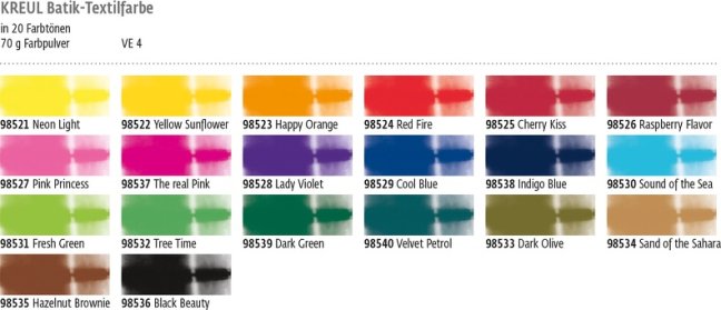 KREUL Colori per batik 70 g - varie tonalità