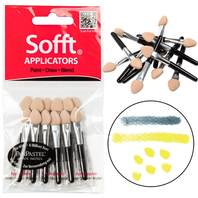 PanPastel sada mini aplikátorov pre pastel – 12 ks