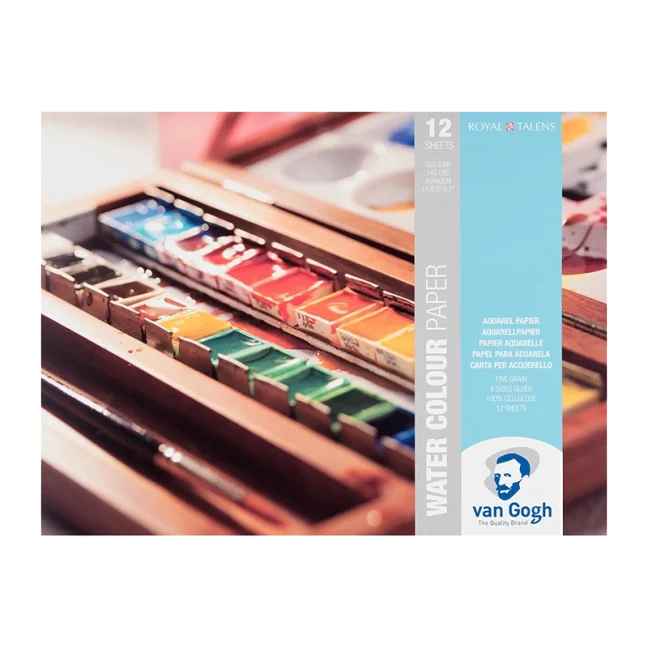 Blocco per acquerelli Van Gogh 30x40cm, 300g, 12 fogli