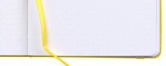 Blocco puntinato Bruynzeel 13x21cm, 140g/m², 64 fogli - giallo