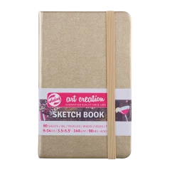 Bloc pentru schițe Art Creation 9x14cm - White Gold