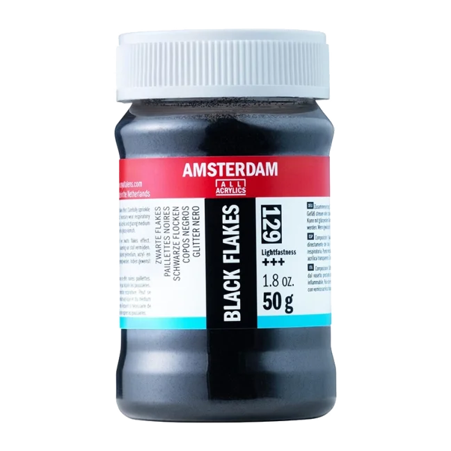 Amsterdam glitter nero - 50g