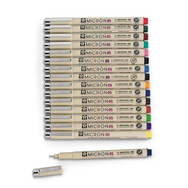 Penna tecnica SAKURA Pigma Micron® Seppia - scegli la dimensione della punta