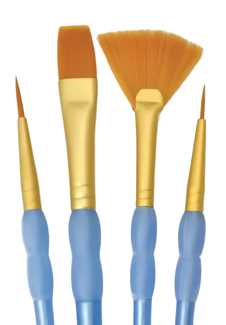 Set di pennelli sintetici Royal & Langnickel - 4 pezzi