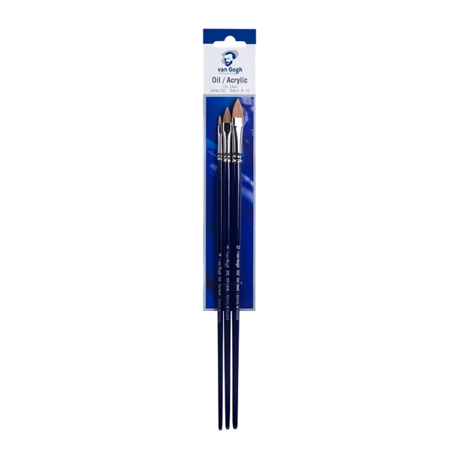 Van Gogh ecsetek olaj/akril/gouache 232 - szett 3 db - 4 - 8 - 12