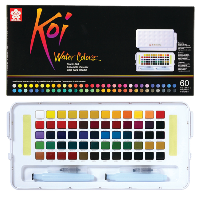 Sakura Koi Studio Set colori ad acquerello - 60 pezzi