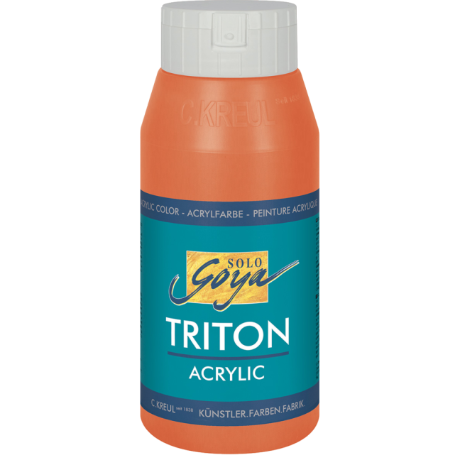 KREUL Colore acrilico SOLO GOYA TRITON 750 ml - SOLO GOYA Triton 750 ml: 17018 - Vermilion Red