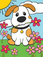 R&L Számozott kifestő gyerekeknek – Puppy